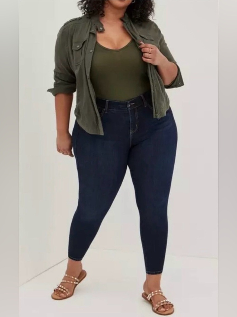 Torrid Jeans NWT Women's Plus Size 24P Short Skinny Stretch High-Rise